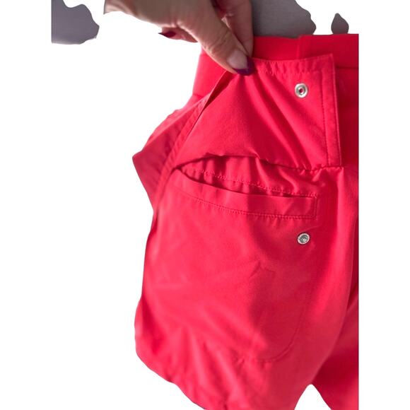NWOT Zella High Rise 4 Pocket Take A Hike Trail Shorts in Red Cayenne XS - Picture 4 of 9
